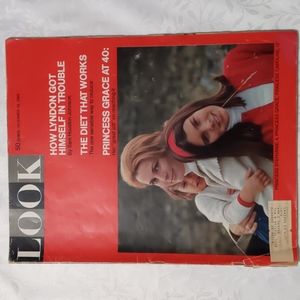 Look Magazine, Princess Grace, Lyndon Johnson, 1969, much more History.